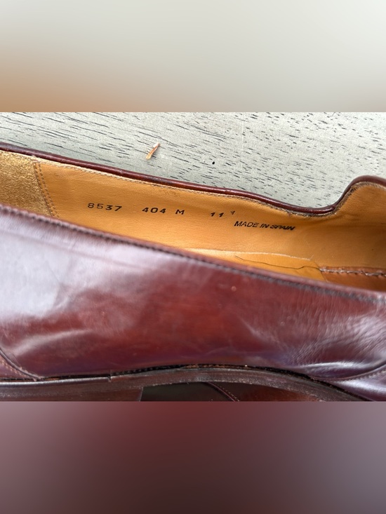Neiman Marcus Men 11 M Brown Leather Exotic Tassel Kiltie Loafers Made‎ in Spain main image 6